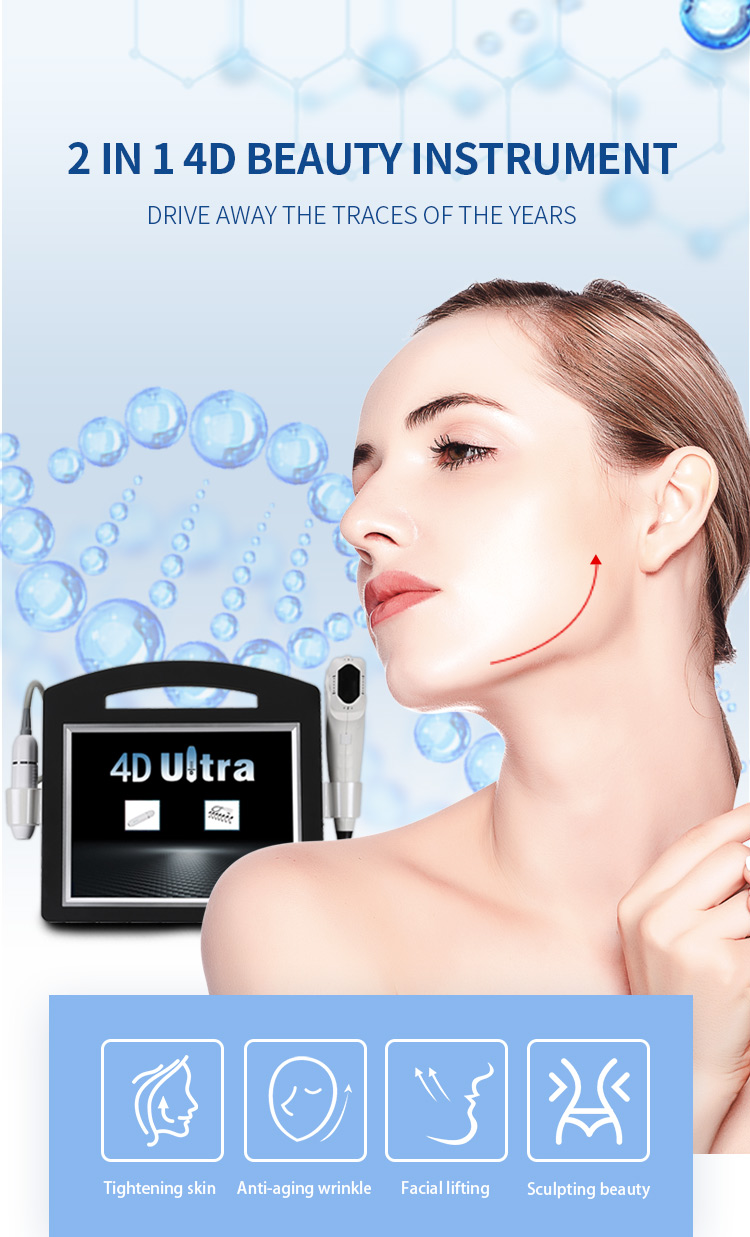 2 in 1 HIFU Anti-Aging Beauty Salon Equipment