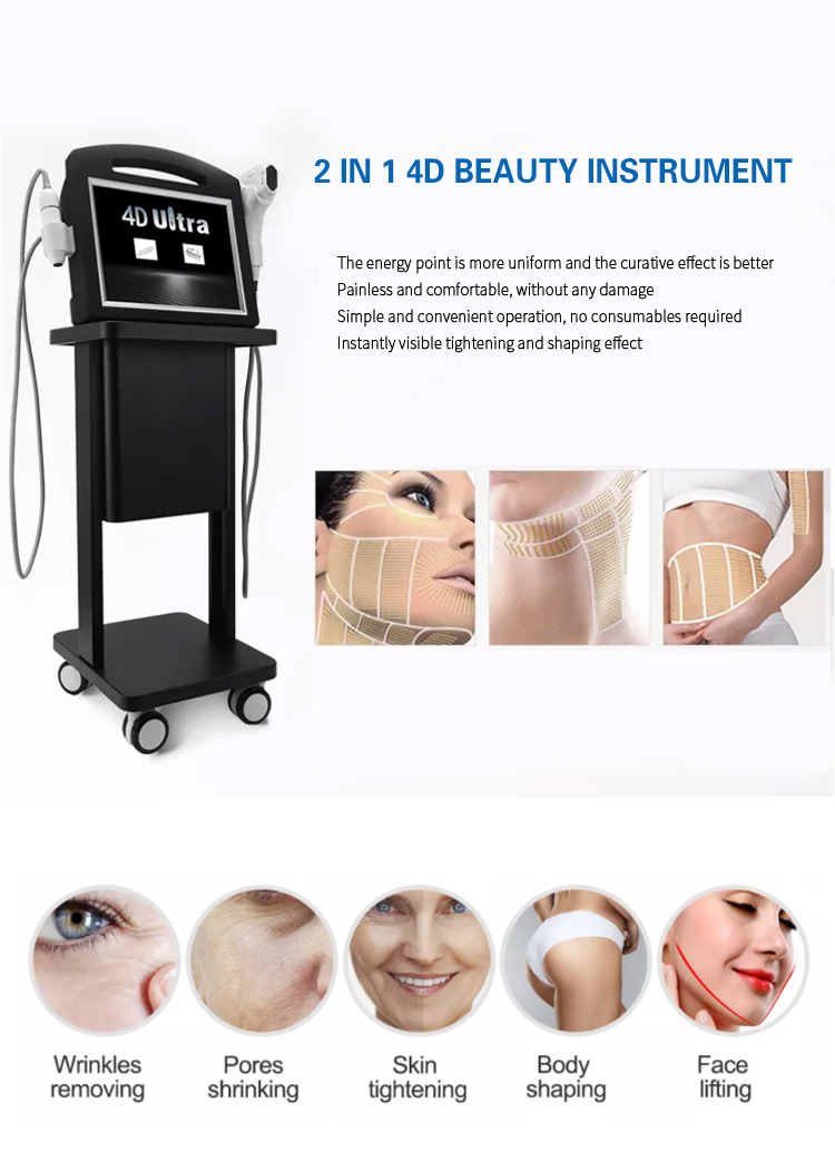 2 in 1 HIFU Anti-Aging Beauty Salon Equipment